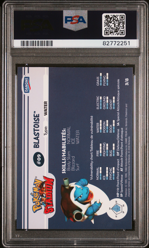 PSA 10 BLASTOISE STADIUM TIP-SHINY