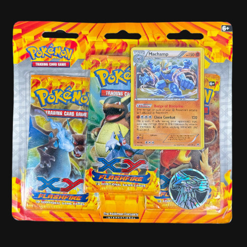 XY Flashfire 3-Pack Blister (Machamp Promo)
