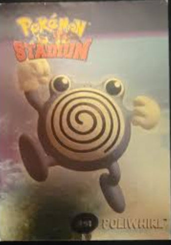 #6/8 #61 Poliwhirl - Danone Pokemon Stadium Tip Cards