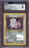 CGC 6 CLEFAIRY BASE SET 1ST EDITION