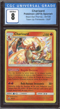 CGC 8 Charizard Black Star Promo - SM158 Spanish